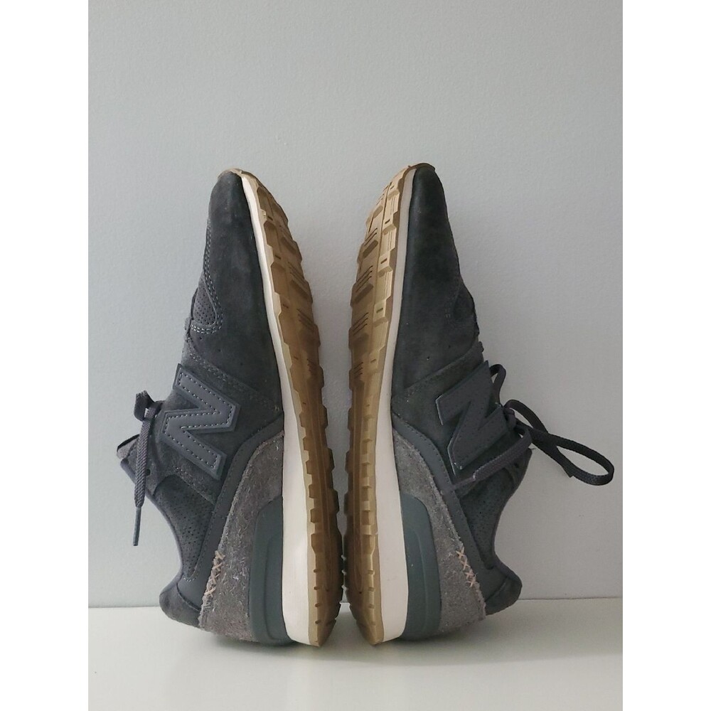 New Balance 696 Gray Suede Lace-Up Sneakers Size US 9 WL696BY - Picture 11 of 13